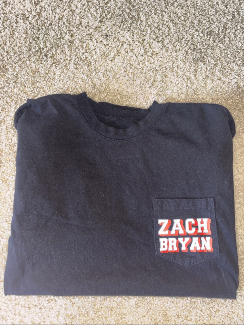 Zach Bryan Black Pocket Concert T-Shirt